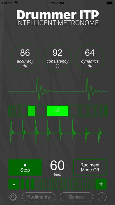 Drummer ITP - Metronome App ekran görüntüsü