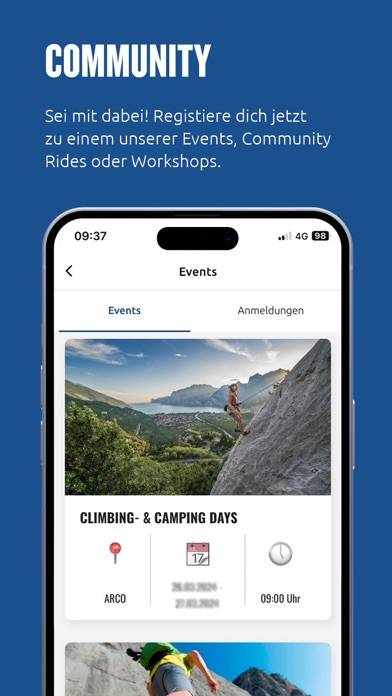 Sportler App Schermata dell'app