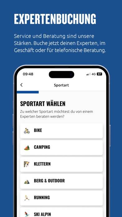 Sportler App Schermata dell'app