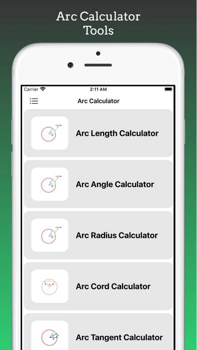 Arc Calculations captura de pantalla