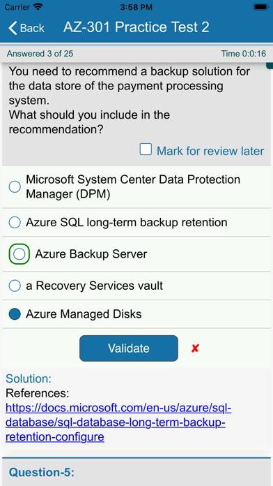 Azure Certification Practice App screenshot #5