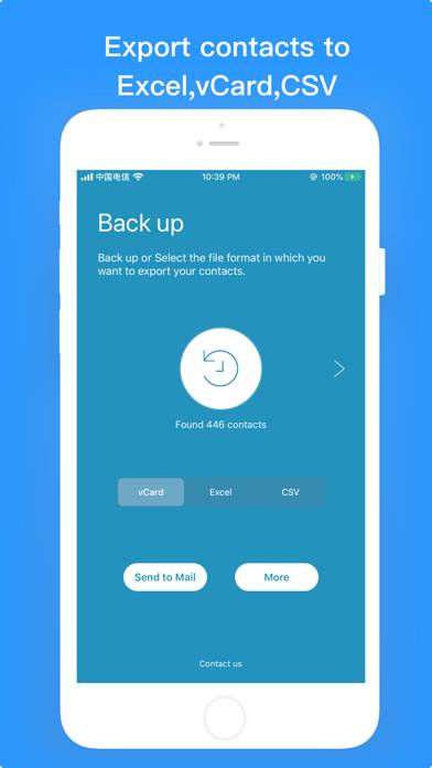 Contacts Backup－Easy Export App-Screenshot #1
