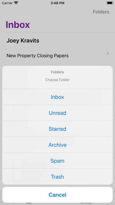 MiniMail for Yahoo Mail Schermata dell'app #5
