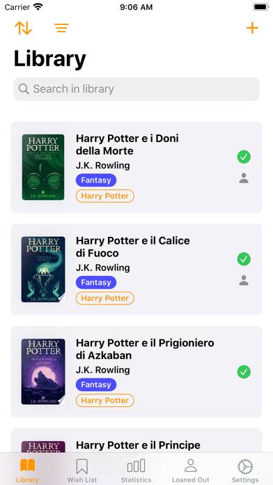 Book Tracker: Reading list Schermata dell'app #1