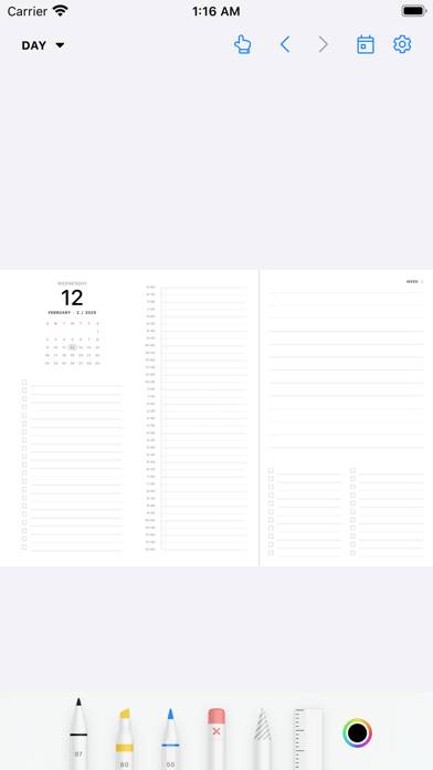 Pencil Planner & Draw Calendar Captura de pantalla de la aplicación #4