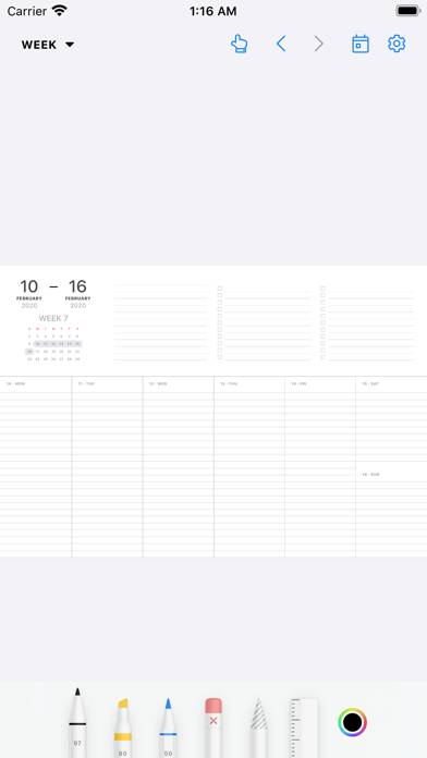 Pencil Planner & Draw Calendar Captura de pantalla de la aplicación #5