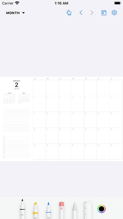 Pencil Planner & Draw Calendar Captura de pantalla de la aplicación #6