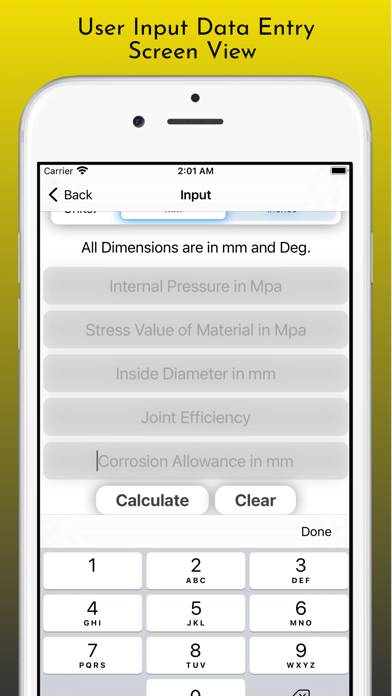 Pressure Vessel Thickness Pro App skärmdump