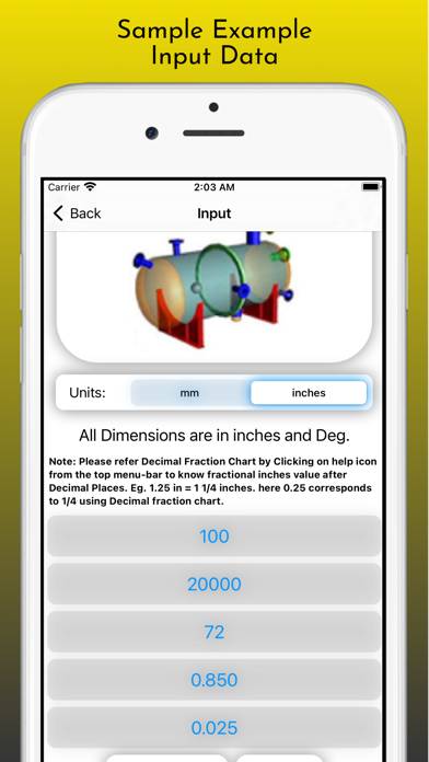 Pressure Vessel Thickness Pro App skärmdump