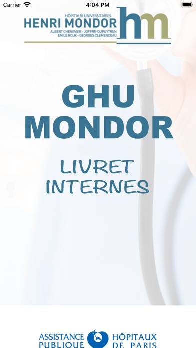 GHU Mondor Livret Internes App screenshot #1