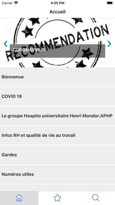 GHU Mondor Livret Internes App screenshot #2