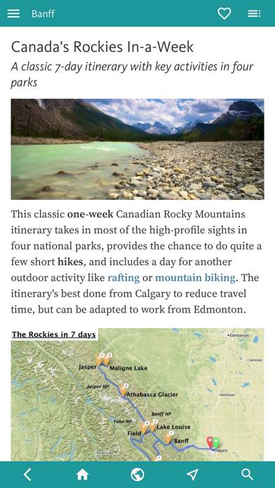 Banff & Canada's Rockies Guide App screenshot