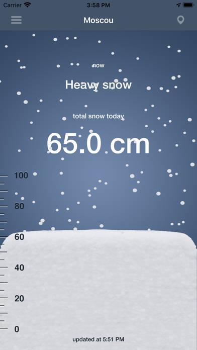 Snow today App screenshot