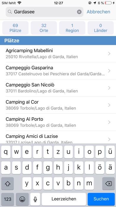ADAC Camping / Stellplatz 2020 App-Screenshot #5