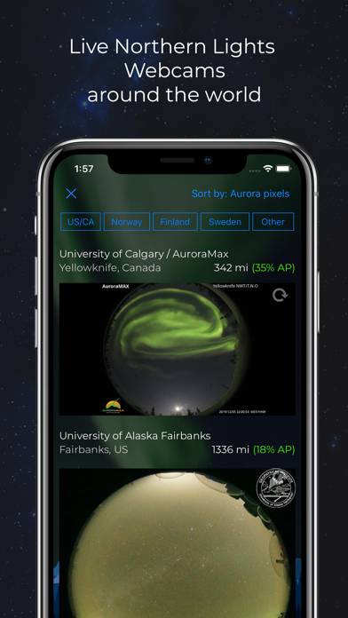 Northern Lights Forecast Capture d'écran de l'application #2