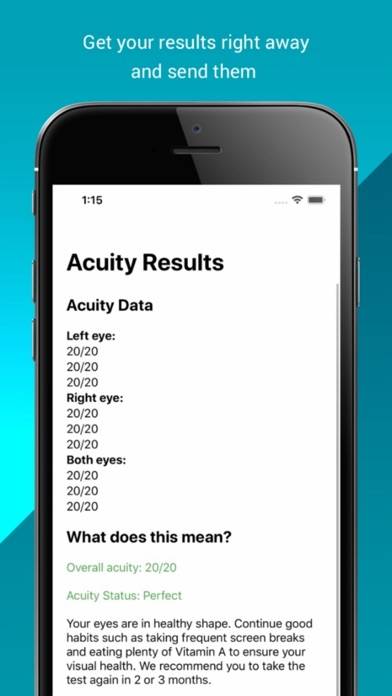 OcularCheck: Acuity Exam App skärmdump