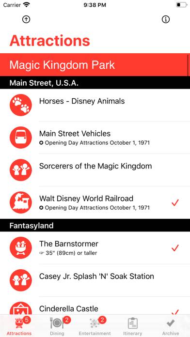 Theme Park Checklist: Bay Lake App screenshot #1