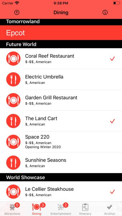 Theme Park Checklist: Bay Lake App screenshot #2