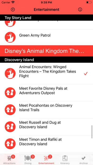 Theme Park Checklist: Bay Lake App screenshot #3
