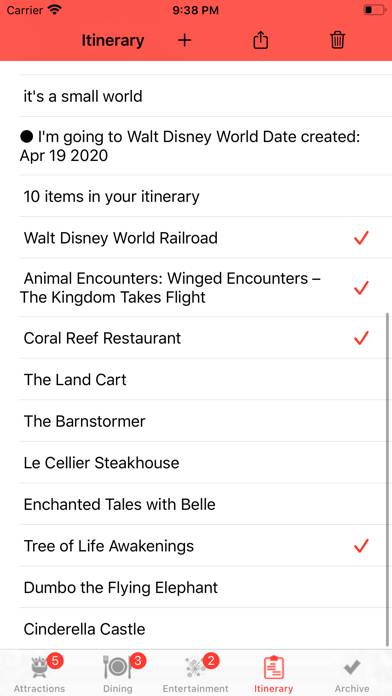 Theme Park Checklist: Bay Lake App screenshot #4