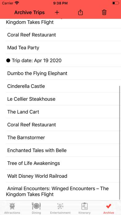 Theme Park Checklist: Bay Lake App screenshot #5