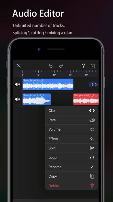 Audio Editor App skärmdump #1