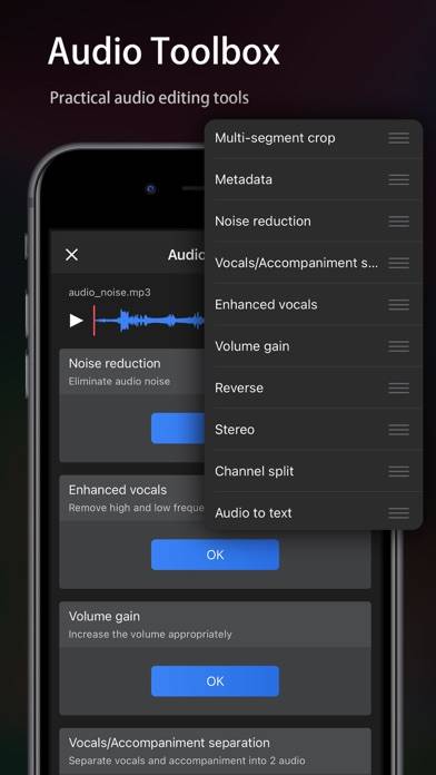 AudioÉditeur Capture d'écran de l'application