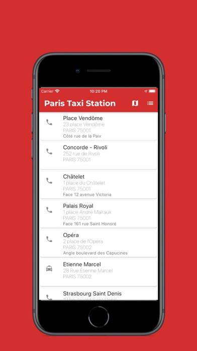 Paris Taxi Station App screenshot #3