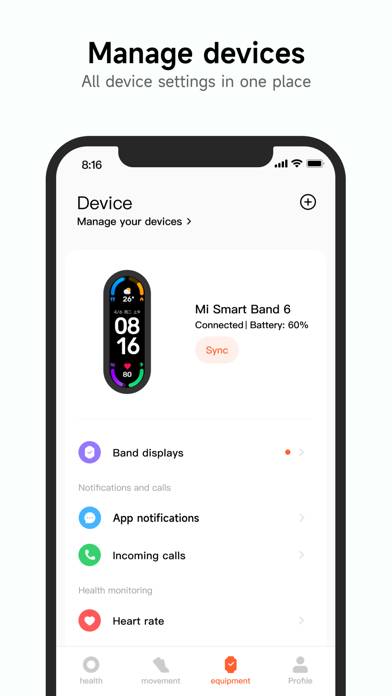 Mi Fitness (Xiaomi Wear Lite) Capture d'écran de l'application