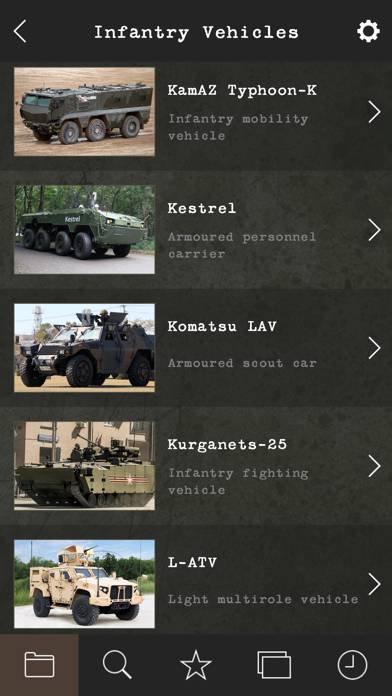 Modern Military Vehicles App screenshot #1