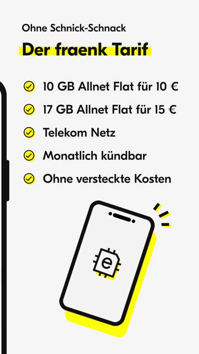 Fraenk: Die Mobilfunk App App-Screenshot #2