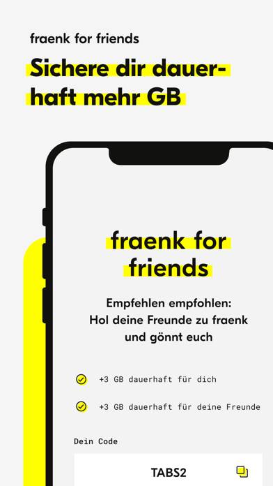 Fraenk: Die Mobilfunk App App-Screenshot #3