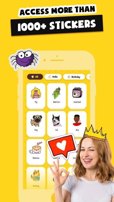 Stickers Funny of Meme & Emoji App screenshot #1