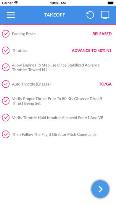 Boeing 737 NGX Checklist Captura de pantalla de la aplicación #4