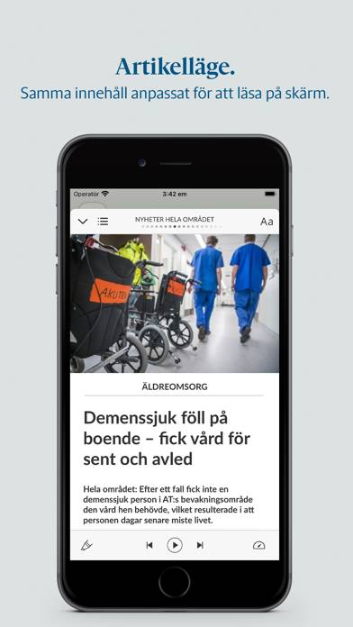 Alingsås Tidning e-tidning App screenshot