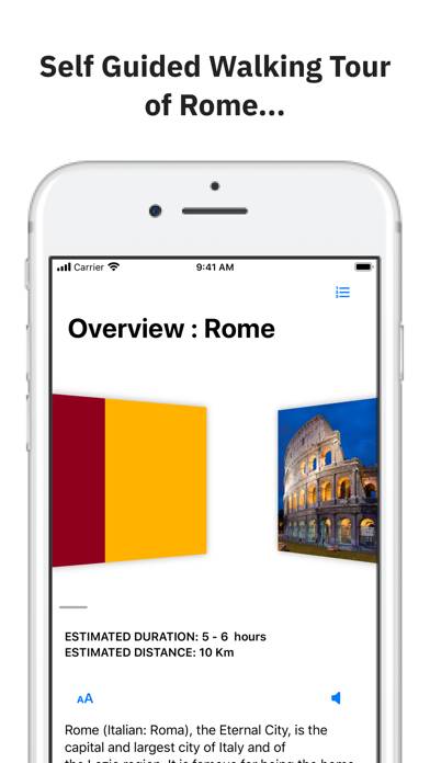 Overview : Rome Travel Guide App-Screenshot #1