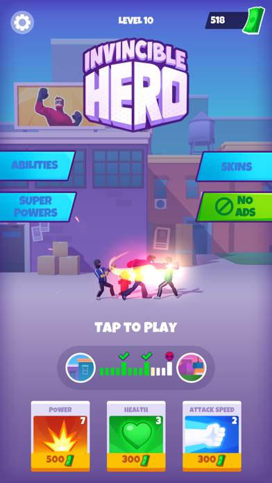 Invincible Hero App screenshot #1