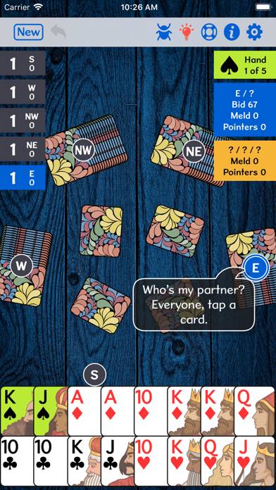 5-Handed Pinochle plus game screenshot