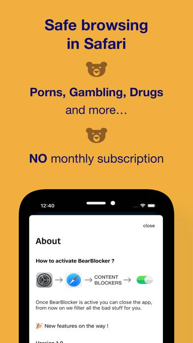 BearBlocker for Porn, Gambling App screenshot #2