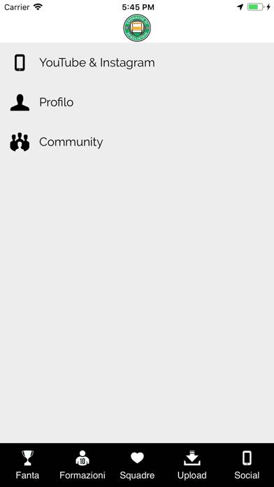 Cronache di spogliatoio Schermata dell'app