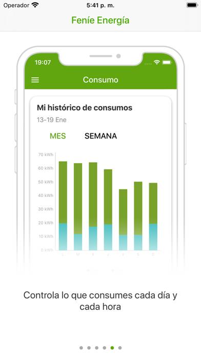 Feníe Energía Captura de pantalla de la aplicación