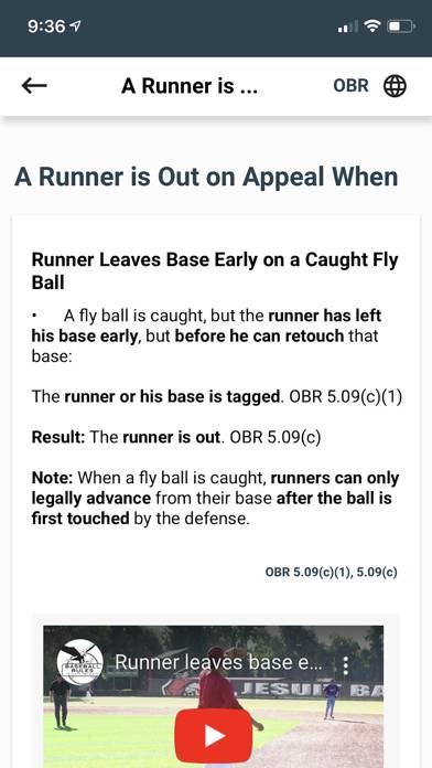 Baseball Rules App screenshot #5