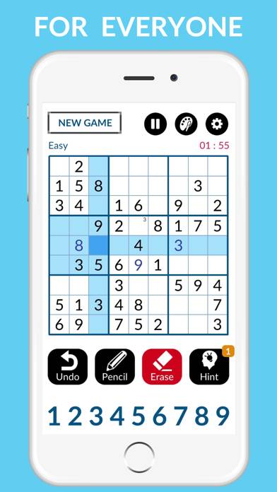 Sudoku game screenshot
