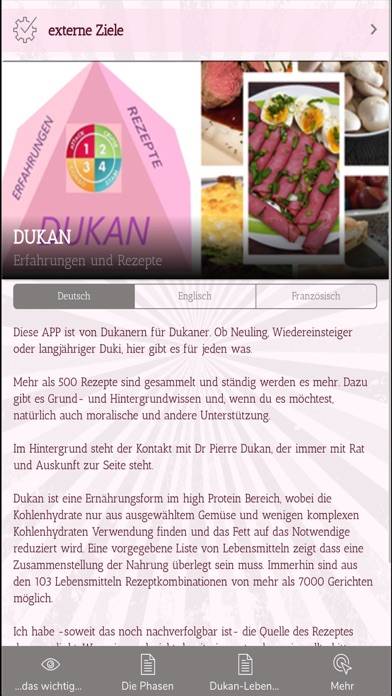 Dukan Erfahrungen & Rezepte App screenshot #1