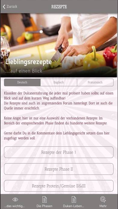 Dukan Erfahrungen & Rezepte App screenshot #3