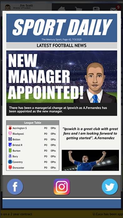 Club Soccer Director 2021 App screenshot #1