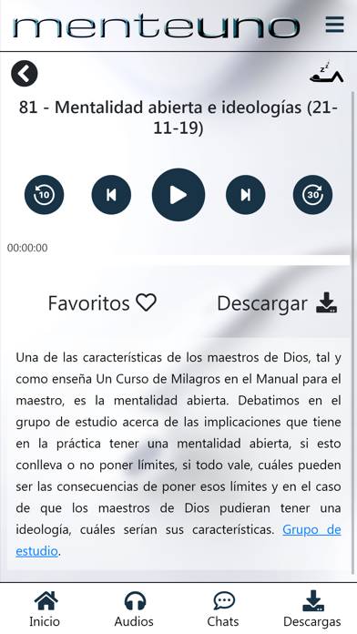 Mente Uno App screenshot #2