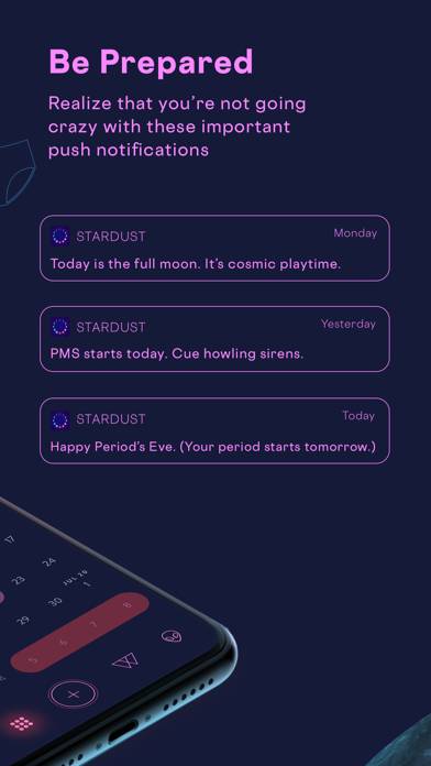 Stardust Period Tracker Schermata dell'app #6
