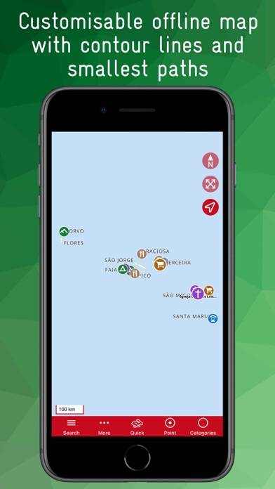 Azores Offline Map App screenshot #1