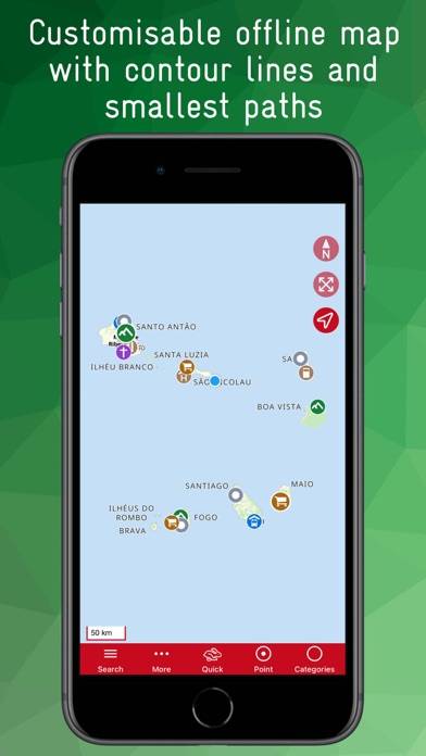 Cape Verde Offline Map App-Screenshot #1